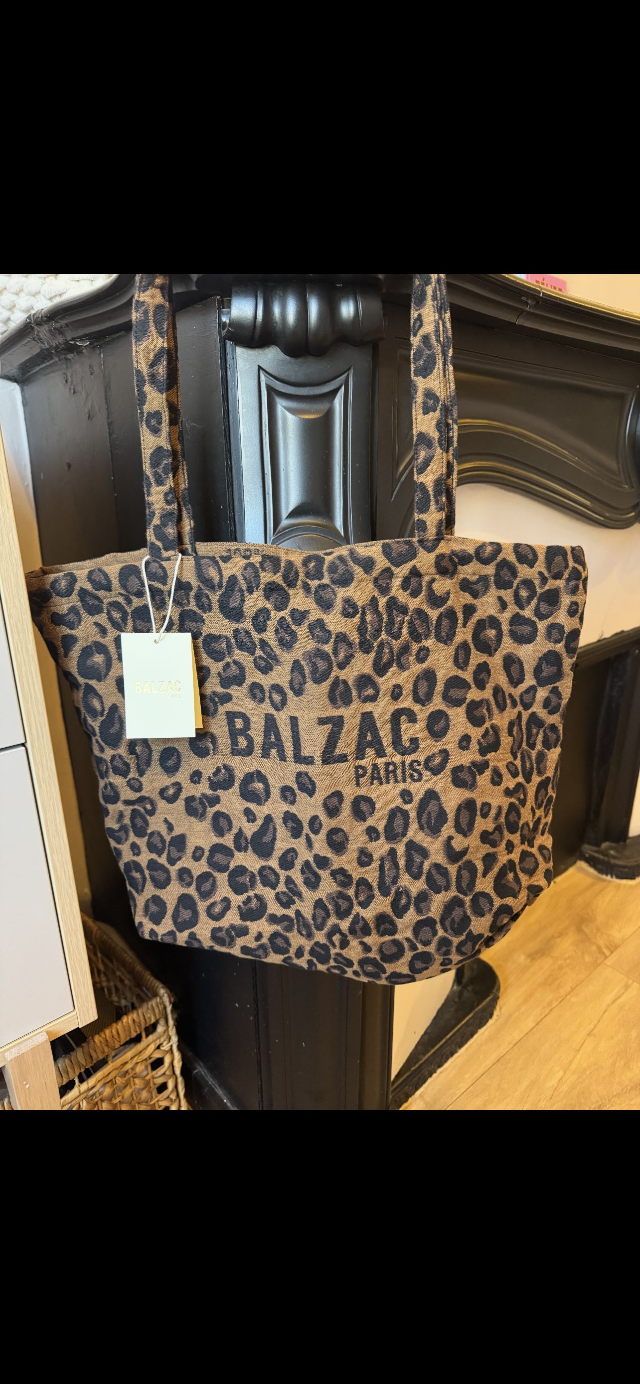 Sac cabas Balzac Paris léopard